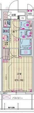 プレサンス緑橋ソレアスの間取り