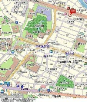 メインステージ早稲田の地図