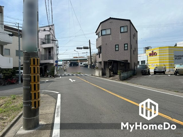北区清水5丁目の前面道路含む現地写真