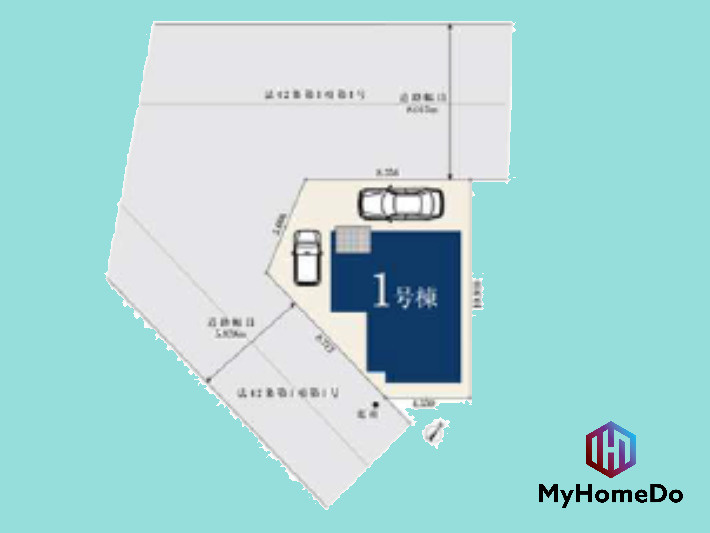 北区清水5丁目の区画図