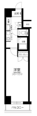 シンシア早稲田の間取り|間取りです。