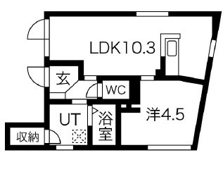 フォルターナ雑司が谷の間取り|間取りです。