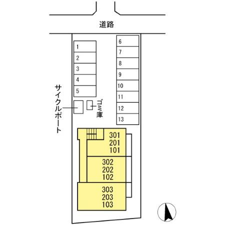 アフレシア浜の駐車場