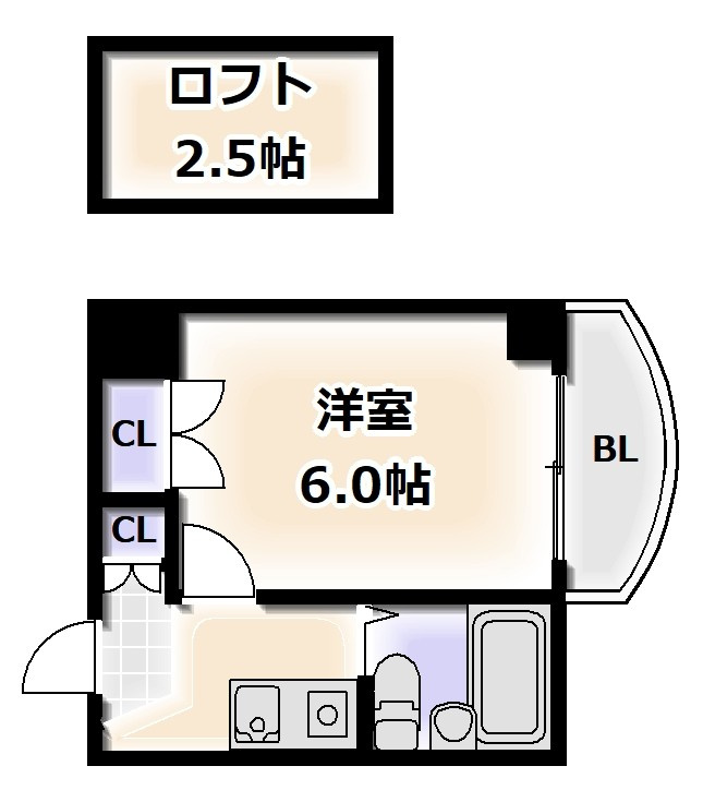 ロフティ清水丘の間取り