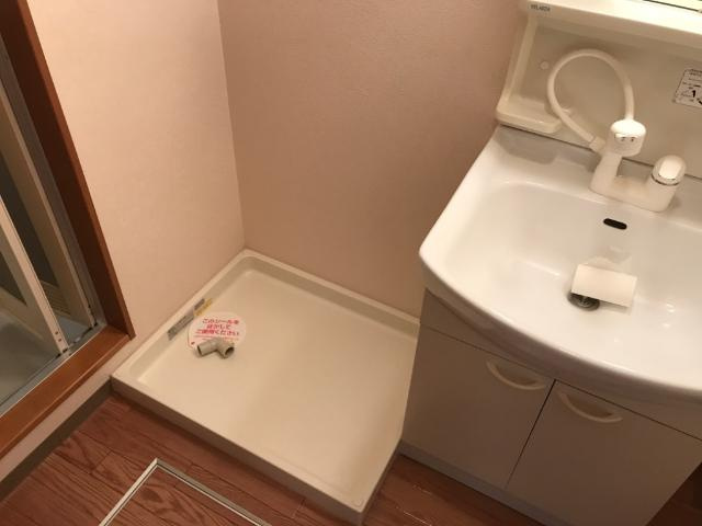 ピュア　レストの洗面所|洗濯機置場