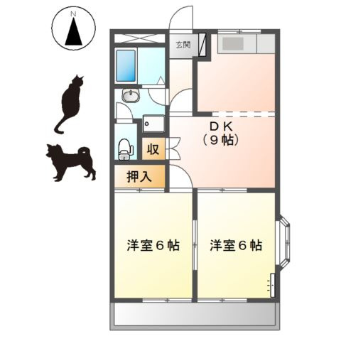 プロニティ杉山Ⅱの間取り