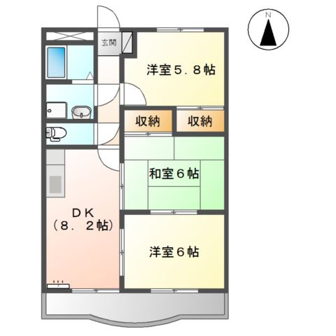 サンタプレイス岡崎の間取り