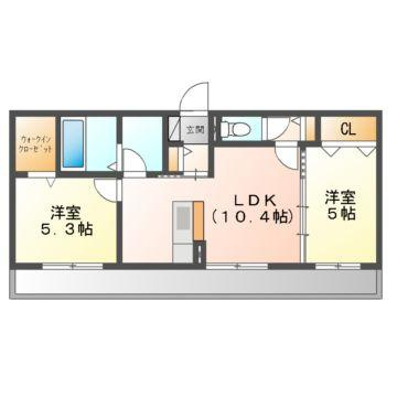 セカンドコート　Ｂの間取り