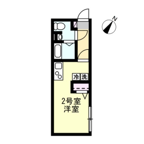 ベイルーム大口Ⅱの間取り