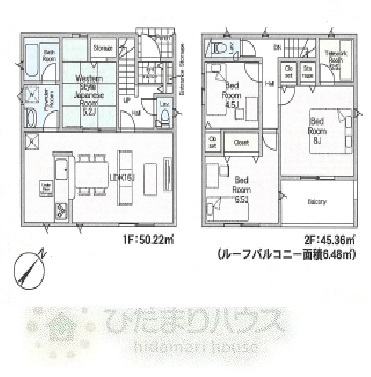 野田市中里第6　新築戸建　5号棟の間取り|4LDK+テレワークルーム+駐車場スペース2台分