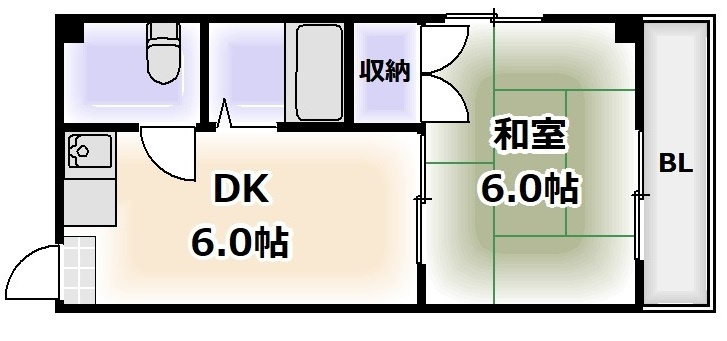 クリスタル長居の間取り