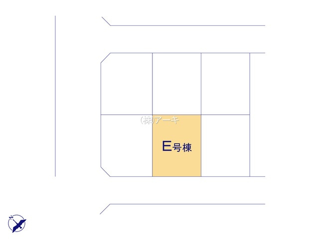 知多市新知新南性86『仲介手数料無料』新築一戸建て・建売の区画図
