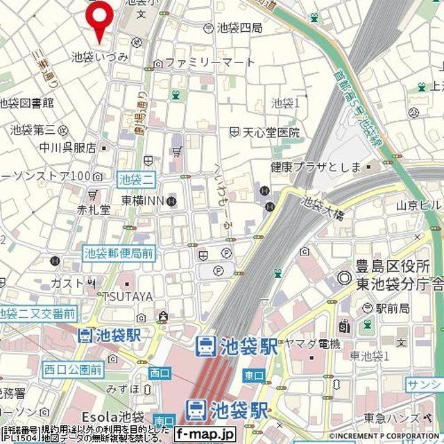 プレール・ドゥーク池袋の地図