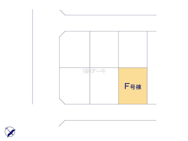 知多市新知新南性86『仲介手数料無料』新築一戸建て・建売の区画図