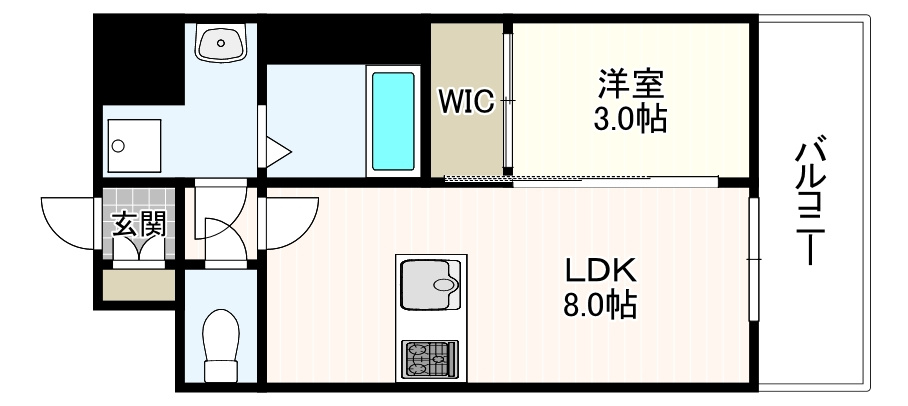 エスリード大阪CENTRALの間取り