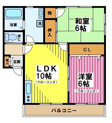 コーポクリエイトの間取り