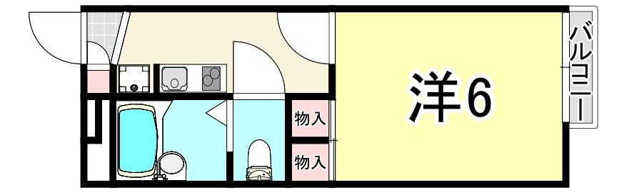 レオパレスウィル鳴尾の間取り