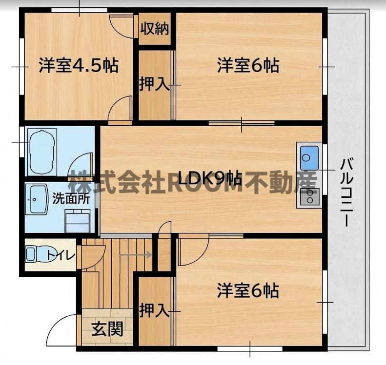 岡本ハイツの間取り