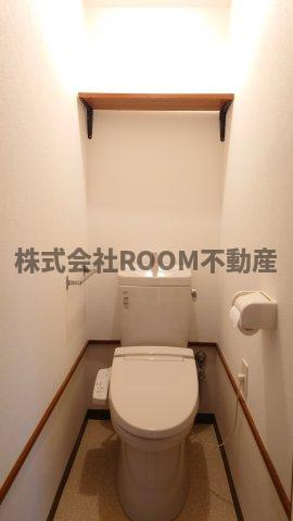 岡本ハイツのトイレ|コンパクトで使いやすいトイレです
