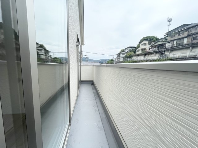 油木町第2　1号棟のバルコニー
