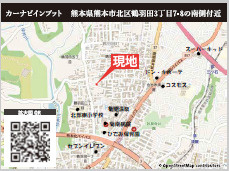 仲介手〇料不要　KEIAIスターTERRACE北区鶴羽田１期【北部東小・北部中】の地図|カーナビ➡北区鶴羽田３丁目7-8の南側付近