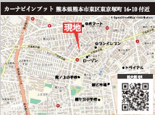 仲介手〇料不要　KEIAIスター KEIAI GRACE東区東京塚１期【尾ノ上小・錦ヶ丘中】の地図|カーナビ➡東区東京塚町16-10付近