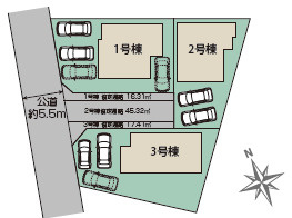 仲介手〇料不要　ブルーミングガーデン菊池郡菊陽町久保田【菊陽中部小・菊陽中】の区画図