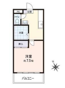 二和東ハイツの間取り
