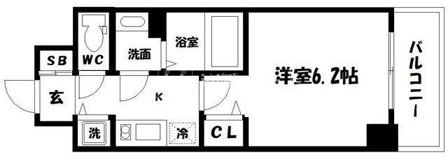 プレサンス北浜パレスの間取り