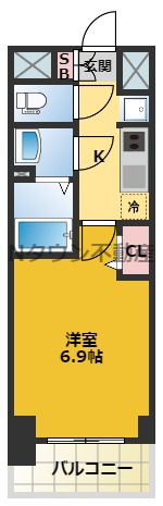 【間取り】 | プレサンス広小路通葵 | 間取りです。