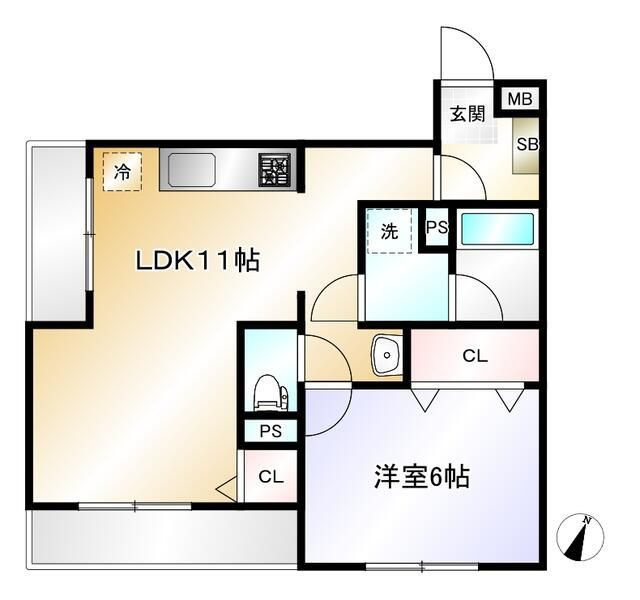エクセル市川の間取り