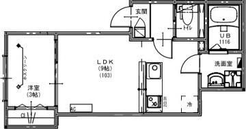 ＫＥＩＡＩ　ＲＥＳＩＤＥＮＣＥ　みのり台の間取り