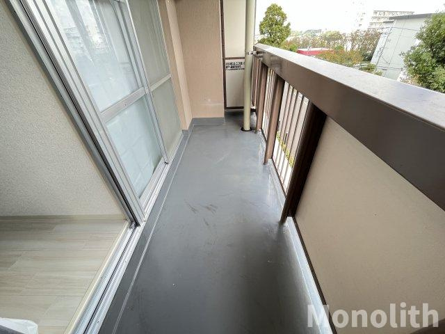 泉北原山台１丁２号棟のバルコニー