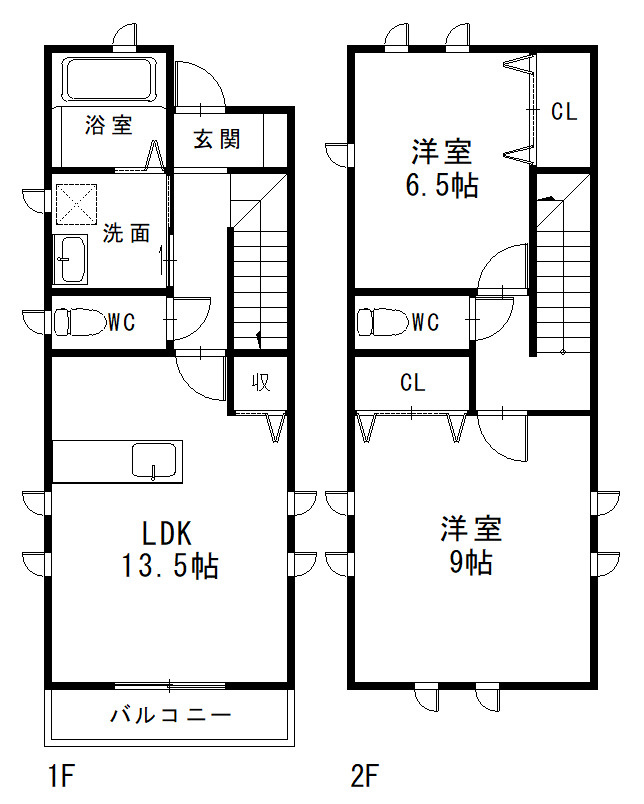 リブライフ末広Ⅱの間取り