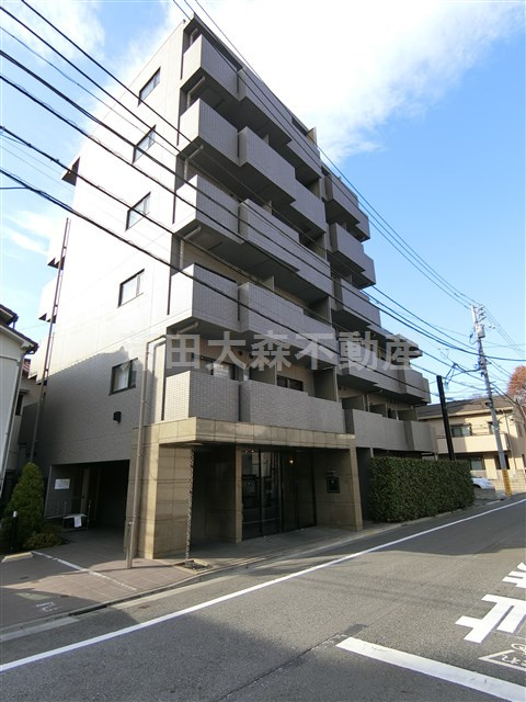 ルーブル千鳥町弐番館の外観|2008年2月築　RC鉄筋コンクリート造地上6階建て1K総戸数30戸の人気分譲賃貸マンション　東急池上線千鳥町駅近最寄りの東京都大田区千鳥1丁目　東急多摩川線武蔵新田駅と下丸子駅も徒歩圏内