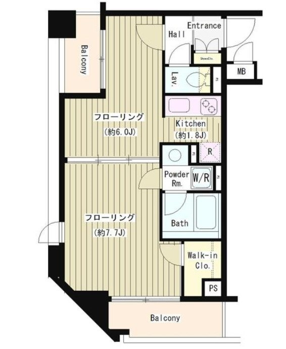 ＣＩＴＹ　ＣＵＲＲＥＮＴ大手町の間取り