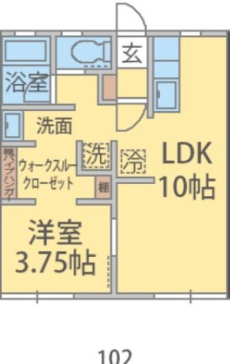 秀和グリーンコーポ戸ヶ崎の間取り