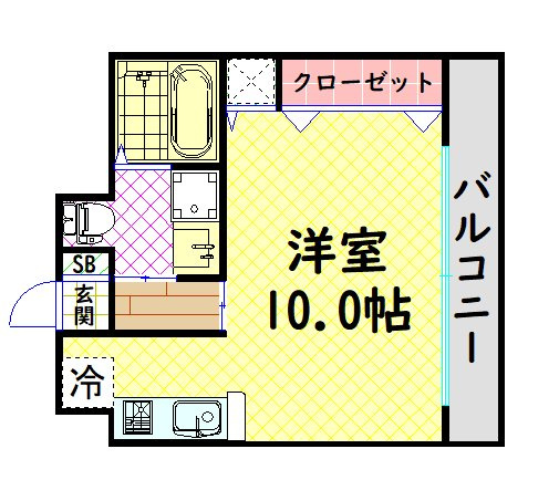 【間取り】 | ハーベスト阿波座リバーサイド