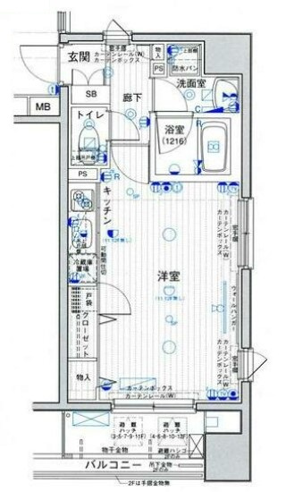 パークウェル秋葉原の間取り