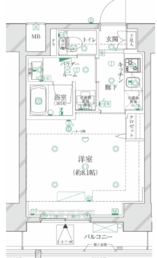 クレイシア江戸川橋レーヴの間取り