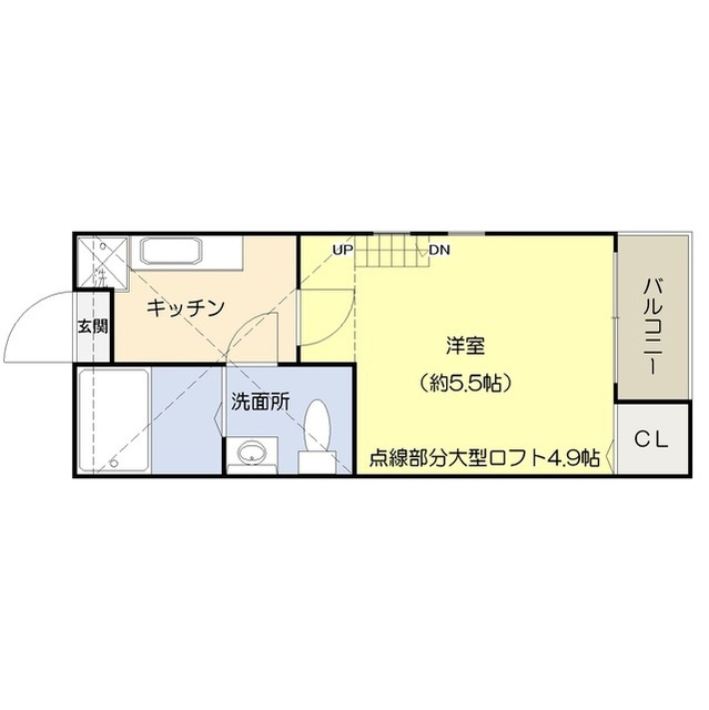 船橋市山手３丁目のアパートの間取り