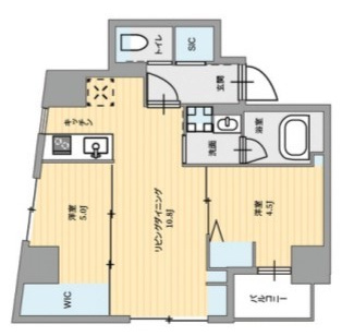 パークルール神田司町ロンドの間取り