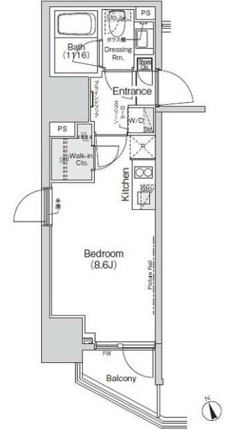 Belle Vue新橋の間取り