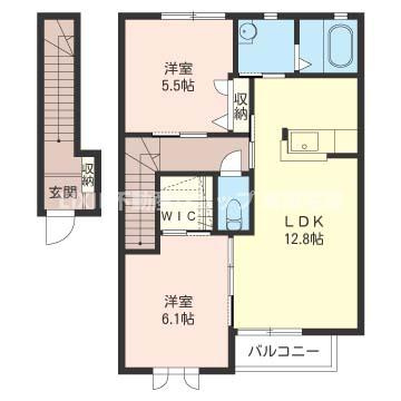 【間取り】 | メルベイユB