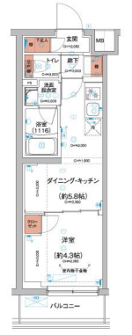 ハーモニーレジデンス羽田天空橋の間取り|間取り