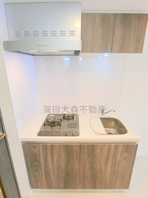 ハーモニーレジデンス羽田天空橋のキッチン|２口ガスコンロのシステムキッチン