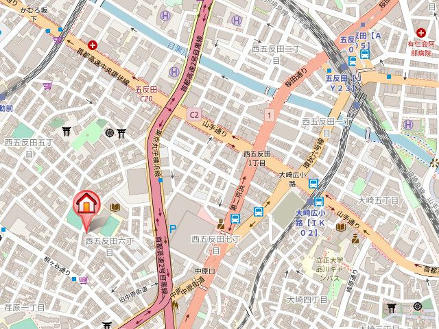 ワコーレ五反田の地図