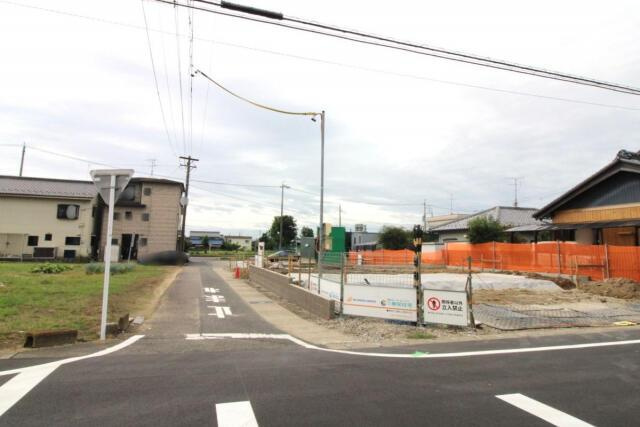 仲介手数料無料）一宮市柚木颪２棟／１期１号棟|9月6日撮影 東側道路（北→南）