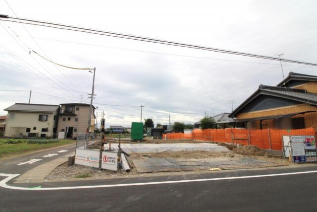 仲介手数料無料）一宮市柚木颪２棟／１期１号棟|9月6日 北東から撮影（1号棟）