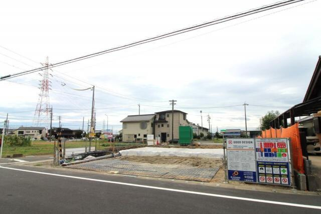 仲介手数料無料）一宮市柚木颪２棟／１期１号棟|9月6日 北西から撮影（1号棟）
